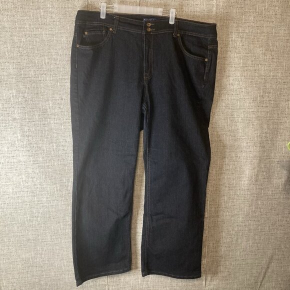 Bandolino Blu Arianna Bootcut Jeans Size 22W Stretch Medium Dark Denim Wash - Picture 1 of 11